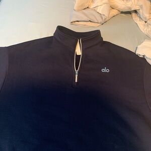 ALO Yoga Dark Navy Pullover with Subtle Logo